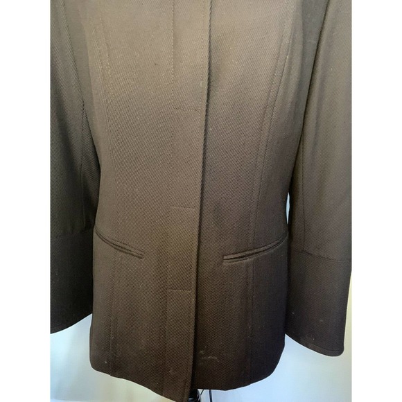 Etcetera Coat Brown Wool Blend - Picture 3 of 9